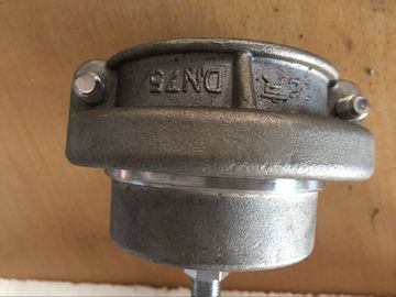 Mental 75mm Pvc Plastic Pipe End Caps Half Round Pot Shape Nickle Coating Surface
