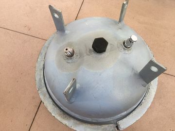 Good Sealing 250mm Plastic Pipe End Caps High Strength Steel Material