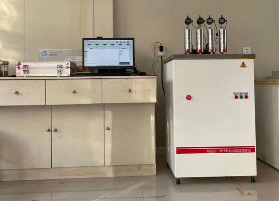 دستگاه تست سرعت 120 ℃/H Hdt Vicat برای آبنیت و کامپوزیت های تقویت شده با الیاف بلند