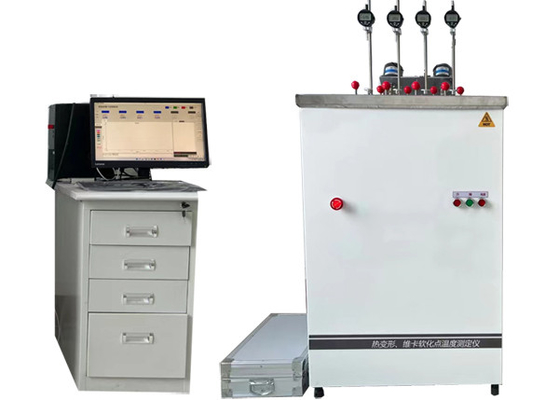 4.5KW Hdt Vicat دستگاه آزمایش تعیین Vicat دمای نرم کردن پلاستیک
