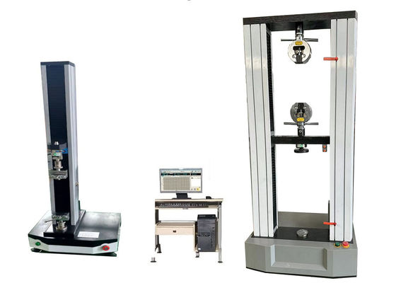 دستگاه آزمون جهانی الکتریکی 10KN با وضوح جابجایی قطب متقابل 0.001mm برای آزمایش و کنترل مواد