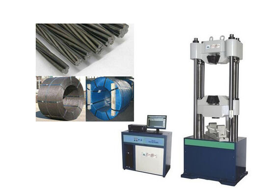 دستگاه تست سروو هیدرولیک دارای سیستم دستگیره هیدرولیک که توسط پنل دکمه فشاری برای تست مواد کاربر پسند کار می کند