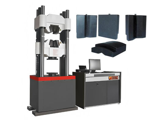 دستگاه تست هیدرولیک سروو دارای چهار ستون میزبان و نوع پایین سیلندر روغن برای پایداری و دقت بیشتر
