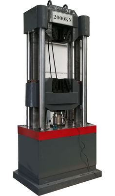 UTM کامپیوتر تست شده هیدرولیک سروو رایانه ای 6 ستون ساختار 2000KN حداکثر بار